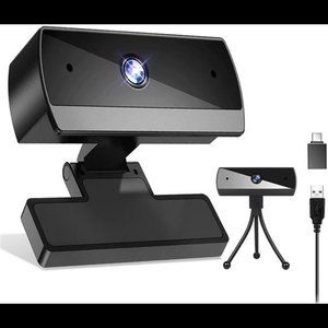 Webcam with Microphone,1080p HD Computer Camera,USB
